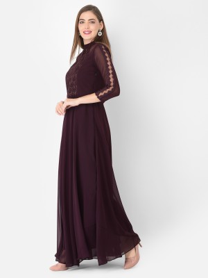 Eavan Women Maxi Brown Dress