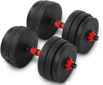 AMAN FIT 10KG 2.5 KG X 4 PVC Dumbbell Set Home Gym KIT