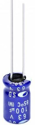 jivith 100MFD/63V Electrolytic Capacitor( pack of 5) Electronic Components Electronic Hobby Kit