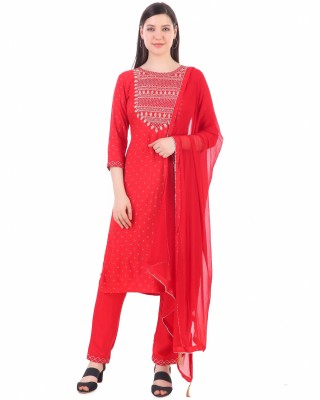 3RED FASHION Women Kurti Palazzo Set