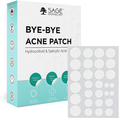 Sage Apothecary Bye-Bye Acne Patches |Invisible Facial Stickers|For Acne Healing| 36 Patches(20 g)