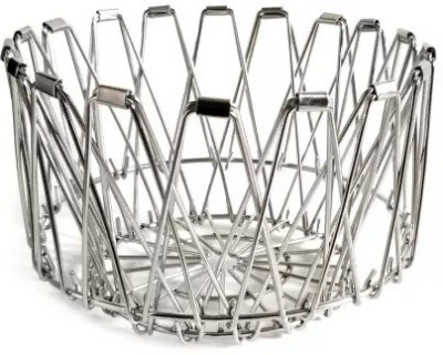 HAPPY CART Stainless Steel Fruit & Vegetable Basket(Silver)