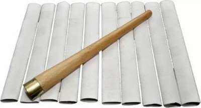 Rockjon Bat Grip Set of 10 Cricket Bat Handle Grip + One Wooden Cricket Bat Cone Chevron Chevron(Pack of 10)