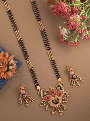 Springal Alloy Gold-plated Multicolor Jewellery Set(Pack of 1)