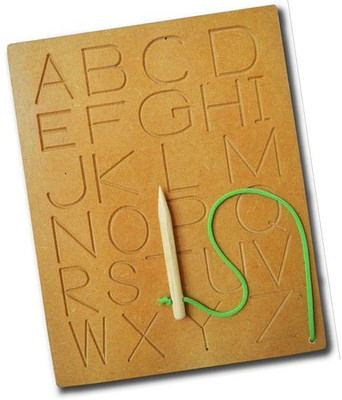 ARVANA Hand Writing Practice Slate Tracing Board Learning & Educational Alphabet Board(Beige)