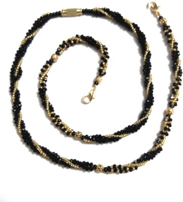 MANMORA BALCK CRYSTAL TANMANIYA MAGALSUTRA CHAIN Plastic Mangalsutra