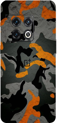 TJ CREATION OnePlus 10pro 5g Mobile Skin(Ultra Super Camouflage Military Orange Skin With High Matte Finish.)