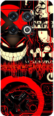 TJ CREATION OnePlus 10pro 5g Mobile Skin(Ultra Super Red Graffiti Skin With High Matte Finish.)