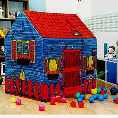 Nutriverse Red Farm House Kids Play Tent House for Girls and Boys Toy Home