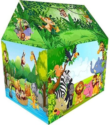 Nutriverse Jungle House Kids Play Tent House for Girls and Boys Toy Home(Multicolor)