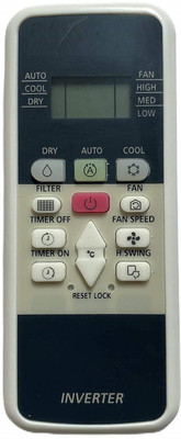HDF AC Remote Control Compatible for  Split AC HF-220 Hitachi Remote Controller(Black)