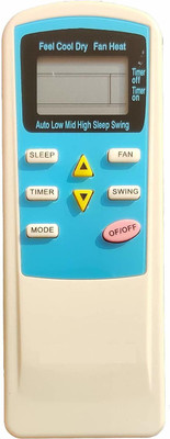 HDF AC Remote Control Compatible For  Split Window AC |HF-41 Videocon Remote Controller(Blue & White)