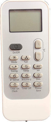 HDF AC Remote Control Compatible for  Split/Window AC HF-159 Whirlpool Remote Controller(Grey)