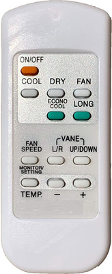 HDF AC Remote Control Compatible for  Split/Window AC |HF-257 Mitsubishi Electric Remote Controller(White)
