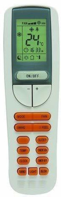 HDF Compatible for Bluestar AC Remote Control Compatible For Blue Star Split Window AC |HF-133 Blue Star AC Remote Controller(White)