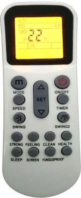 BhalTech 125 AC with Display Light Compatible for  ELECTROLUX AC with Backlight Remote Controller(White)