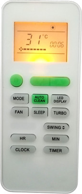 BhalTech 175 AC with Display Light Compatible for  Kenstar AC with Backlight Remote Controller(White)