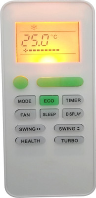 BhalTech 145 AC with Display Light Compatible for  Kenstar AC with Backlight Remote Controller(White)