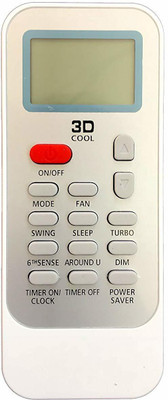 HDF AC Remote Control Compatible for  Split/Window AC HF-0039 Whirlpool 3D Cool Remote Controller(White)