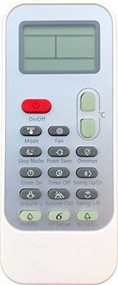 HDF AC Remote Control Compatible for  Split AC |HF-232 Whirlpool Smart 6th Sense Remote Controller(Grey)
