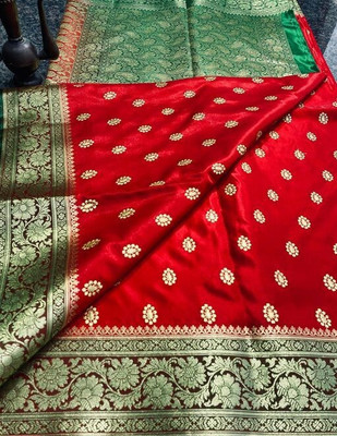 SHOPEEZY TEX FAB Woven Kanjivaram Art Silk Saree(Multicolor)