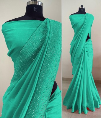 jksaree Embellished Banarasi Art Silk Saree(Light Green)