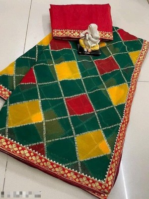 THESIYA FAB Applique, Color Block, Embroidered, Self Design, Solid, Striped, Temple Border,...