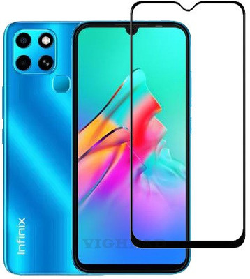 VIGHNAD Edge To Edge Tempered Glass for Infinix Smart 6(Pack of 1)