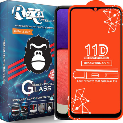 Roxel Edge To Edge Tempered Glass for Samsung Galaxy A22 5G(Pack of 1)