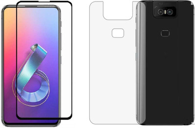 VOSKI Front and Back Tempered Glass for Asus Zenfone 6z(Pack of 2)