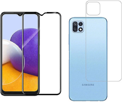 VOSKI Front and Back Tempered Glass for Samsung Galaxy F42 5G(Pack of 2)