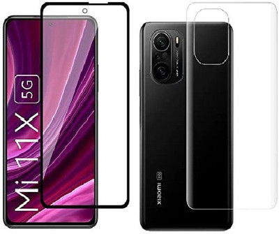 VOSKI Front and Back Tempered Glass for Redmi 11(Pack of 2)