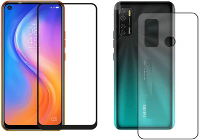 VOSKI Front and Back Tempered Glass for Tecno Spark 5 pro(Pack of 2)