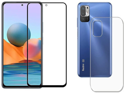 VOSKI Front and Back Tempered Glass for Redmi Note 10T 5G(Pack of 2)