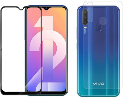 VOSKI Front and Back Tempered Glass for Vivo Y12(Pack of 2)