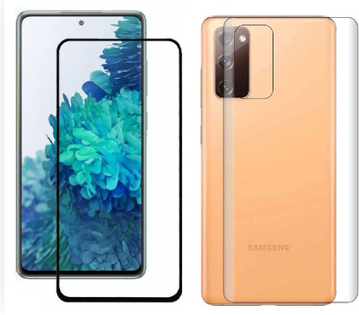 VOSKI Front and Back Tempered Glass for Samsung Galaxy S20FE Front 11D Tempered Glass Back Flexible Trink (Not Glass)(Pack of 1)