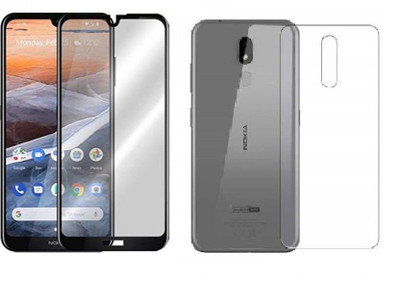 VOSKI Front and Back Tempered Glass for Nokia 3.2(Pack of 2)