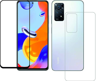 VOSKI Front and Back Tempered Glass for Redmi Note 11 Pro(Pack of 2)