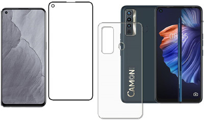 VOSKI Front and Back Tempered Glass for Tecno Camon 17(Pack of 2)