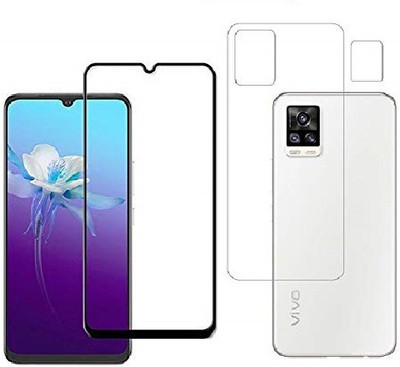 VOSKI Front and Back Tempered Glass for Vivo V21(Pack of 2)