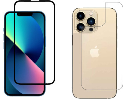VOSKI Front and Back Tempered Glass for apple Iphone 13 Pro(Pack of 2)
