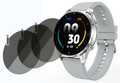 XAZE Screen Guard for Fire-Boltt Thunder Smartwatch(Pack of 3)