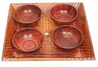 STUFFCOLLECTION Tray, Bowl Serving Set(Pack of 5)