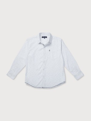 GINI & JONY Baby Boys Printed Casual White Shirt