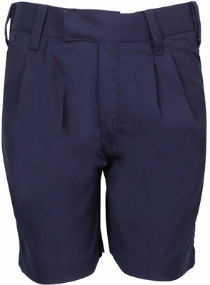 Deena Uniforms Short For Boys Casual Solid Cotton Blend(Blue, Pack of 1)