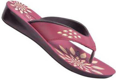 FLITE Women Slippers(Maroon , 7)