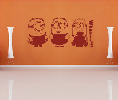 MINIDECOR 125 cm Despicable Me - Minions Cartoon Character Self Adhesive Sticker(Pack of 1)