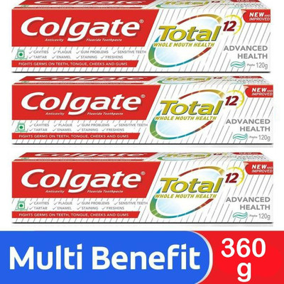 Colgate Total Advance Health (120x3)=360g Toothpaste(360 g, Pack of 3)