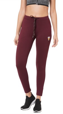 SWEET DREAMS Solid Women Maroon Track Pants