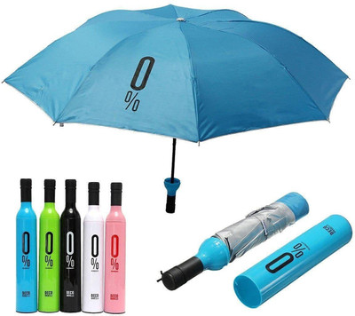 JOKIN Newest Windproof Umbrella with Bottle Cover for UV Protection & Rain Umbrella(Multicolor)